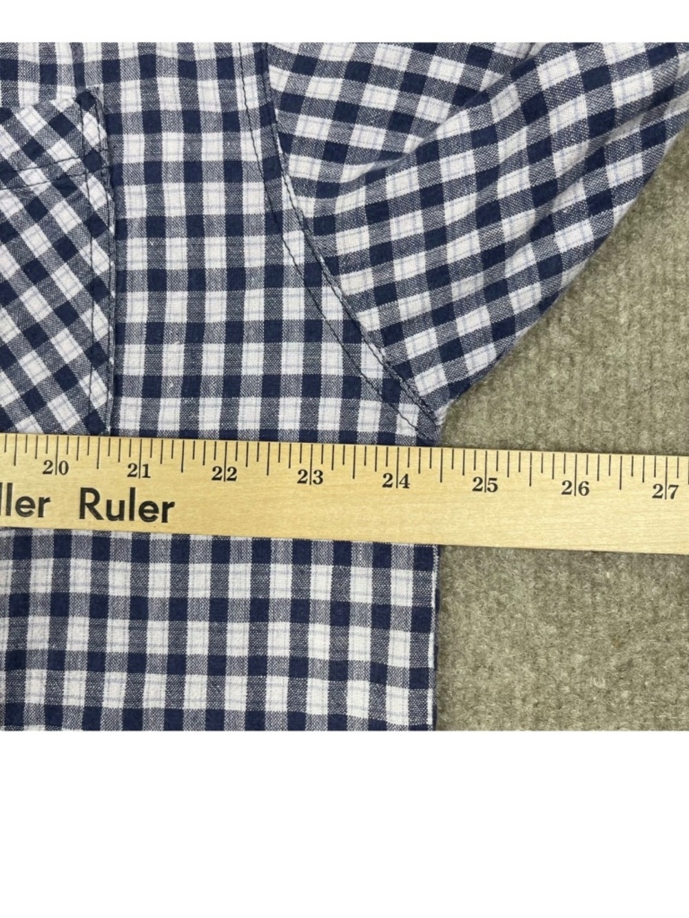 Vintage 90s Abercrombie & Fitch Button Up Shirt Men's Size L Purple Long Sleeve - Picture 4 of 5